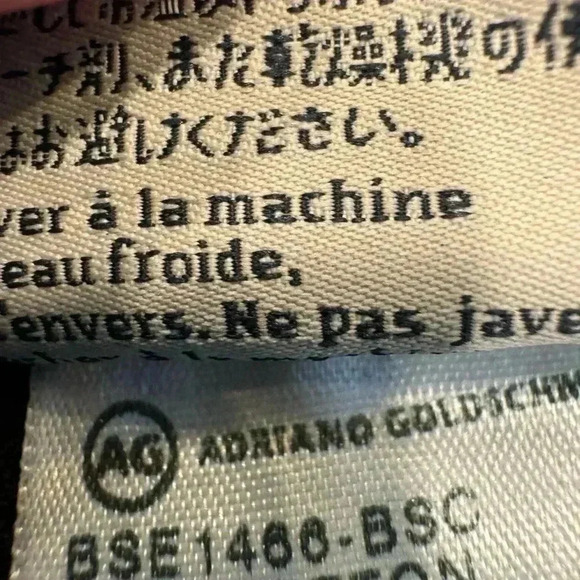 AG Adriano Goldschmied black leather look jeans. Zipper on front pockets size 26 - Picture 6 of 13